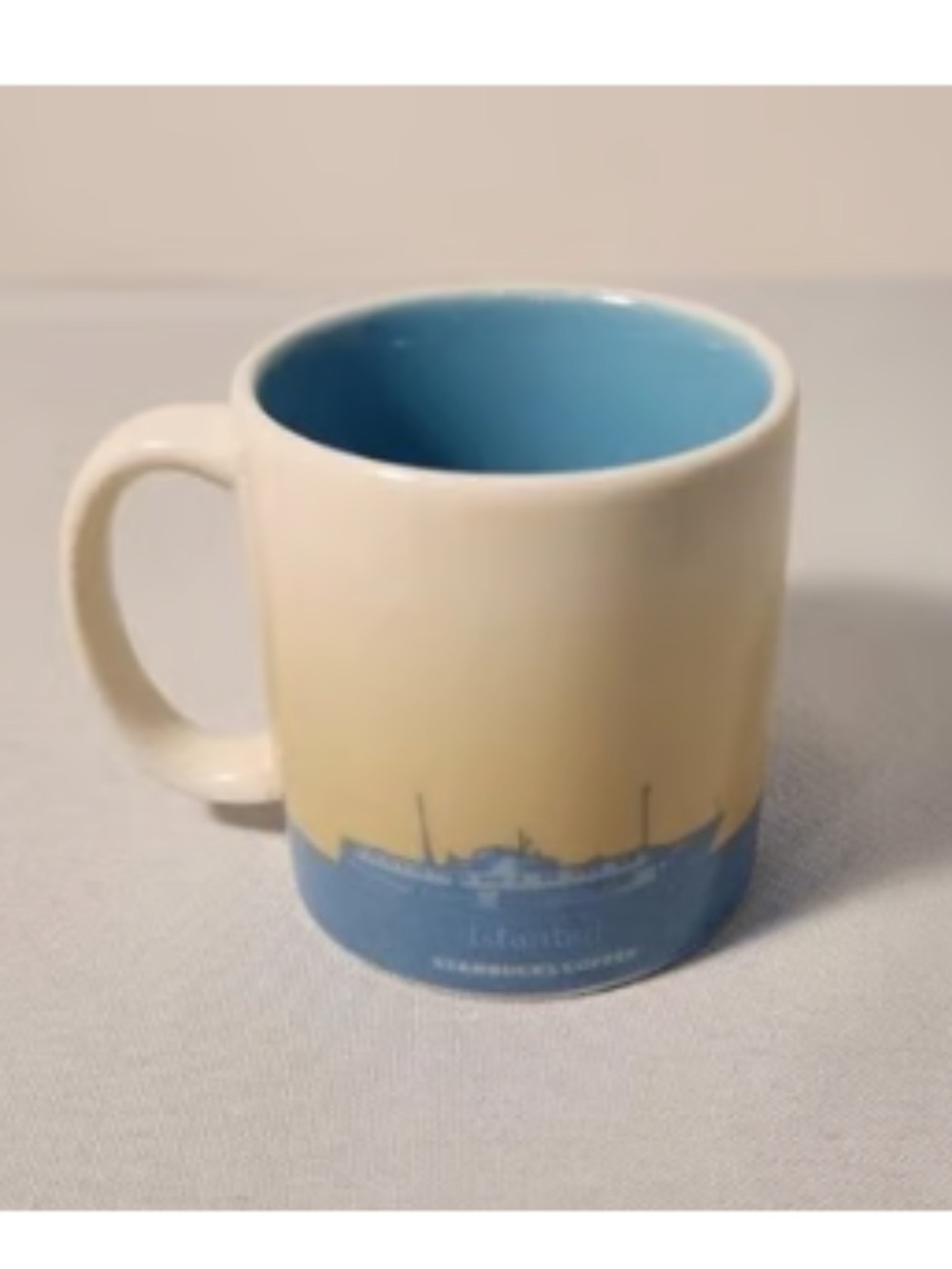 Starbucks Istanbul Global Icon 16 oz ceramic mug featuring  Bosphorus Bridge - Picture 8 of 8